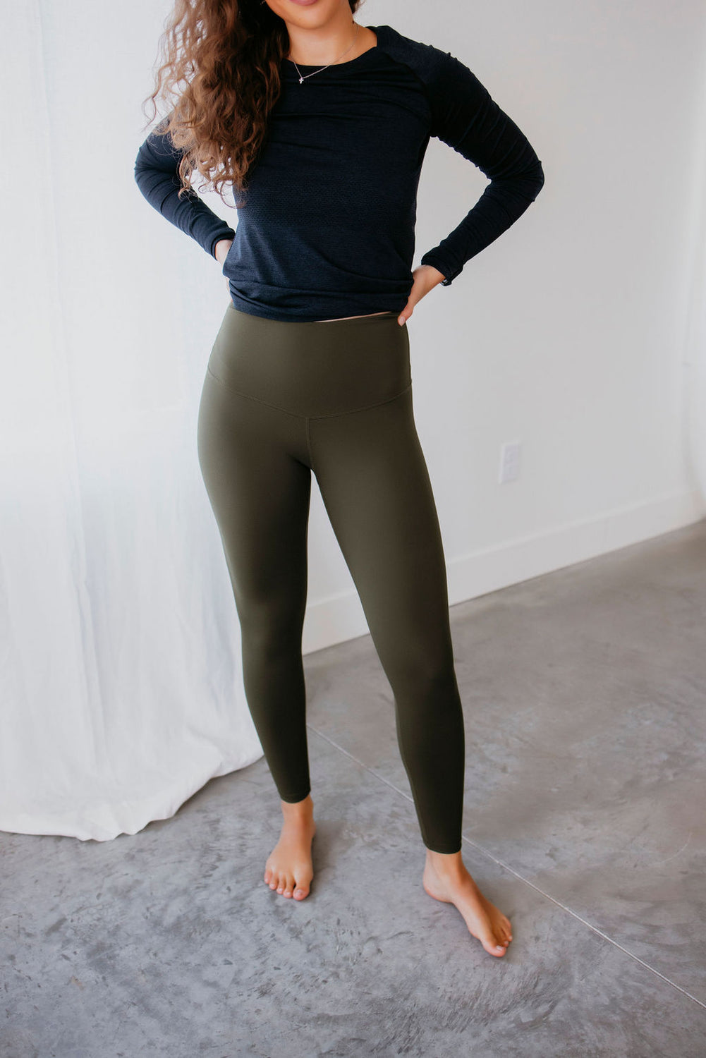 Langford V Waist Leggings by Lily & Lottie