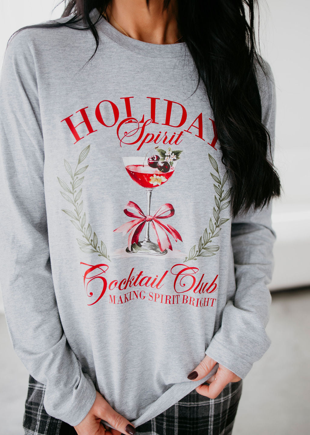 Holiday Spirit Graphic Long Sleeve