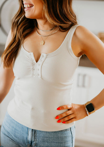 Tessa Eyelet Tank by Lily & Lottie