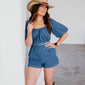 Melanie Denim Romper