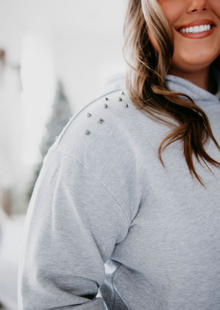 East Studded Hoodie by Lily & Lottie